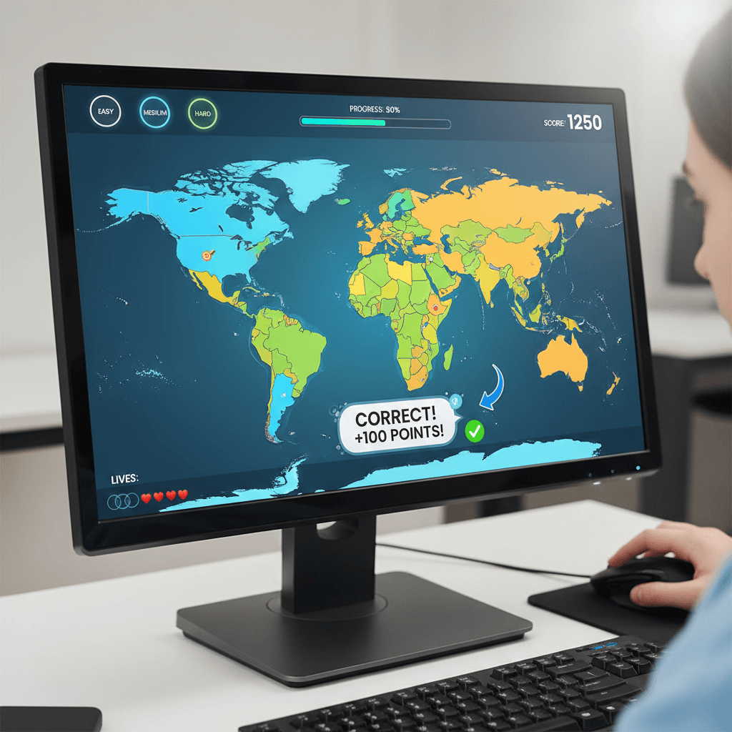 Fishing game showing underwater environment and catch mechanics