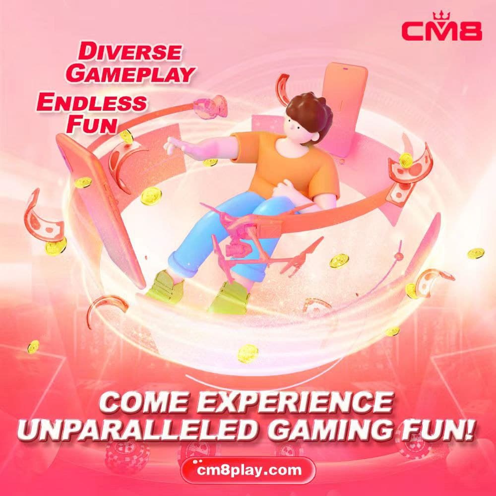 3D character floating amidst smartphones, gold coins, and red envelopes promoting unparalleled gaming fun.